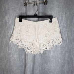 Express Crocheted Lace Shorts
